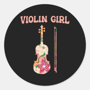 Violine Stinged Musical Instrumental Violin Runder Aufkleber