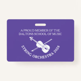 Violine Streichorchester personalisierter Name Abz Ausweis