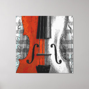 Violine umwickelte Leinwand