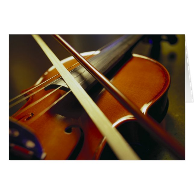 Violine und Bow Nah-up 1 (Vorderseite (Horizontal))