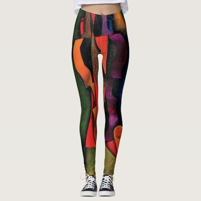 Violine und Gitarre durch Juan Gris Leggings (Vorderseite)