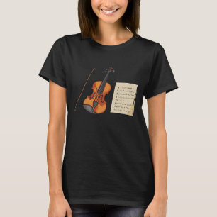 Violine und Notengewinnerei T-Shirt