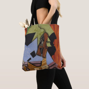 Violine und Spielkarten auf einer Tabelle Tasche