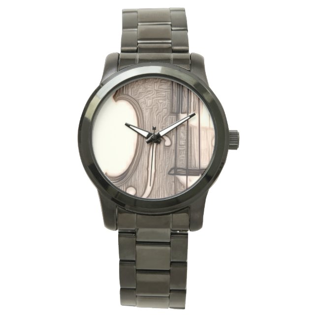 Violine, Viola, Cello? Armbanduhr (Vorderseite)