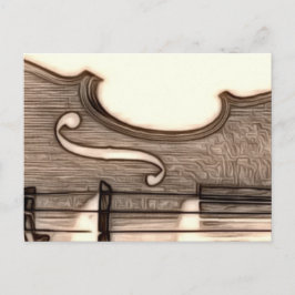 Violine, Viola, Cello? Postkarte