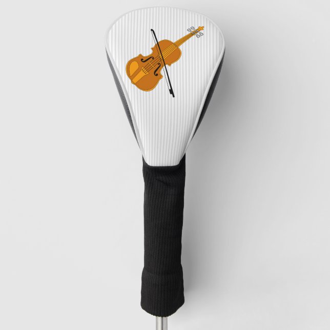 Violine Zeichnend Golf Headcover (Vorderseite)