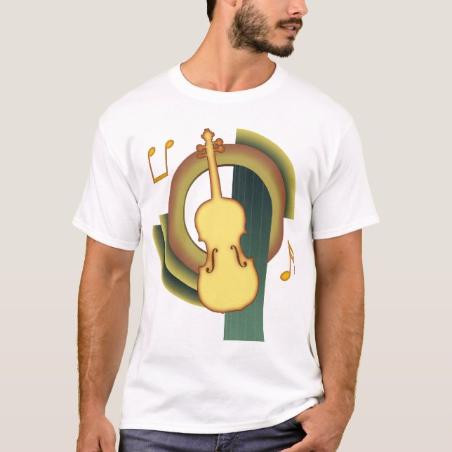 Violinen-Deko T-Shirt (Vorderseite)