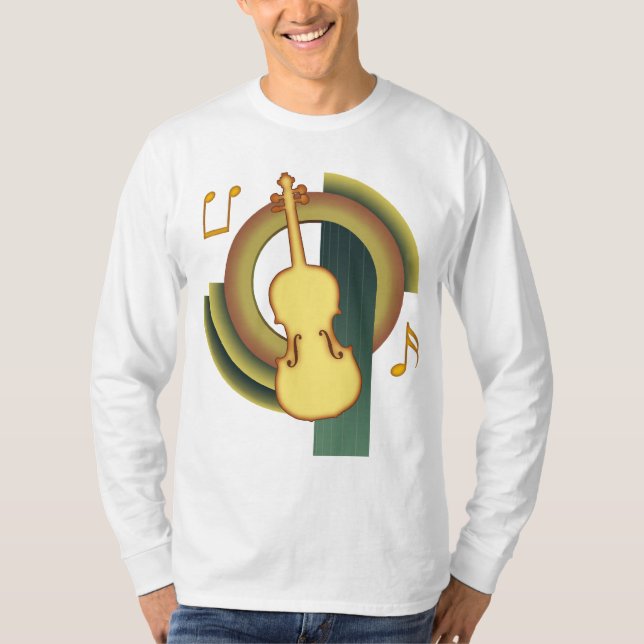 Violinen-Deko T-Shirt (Vorderseite)