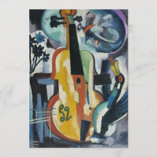 Violinen-Erwägungsgrunden-moderne Kunst Einladung