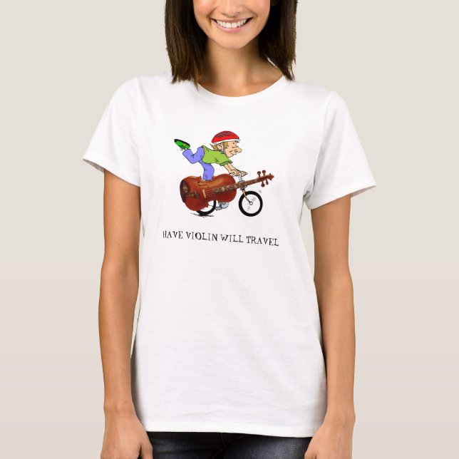 VIOLINEN-FAHRRAD - T - SHIRT (Vorderseite)