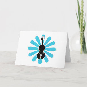 Violinen-Gänseblümchen Notecards Karte
