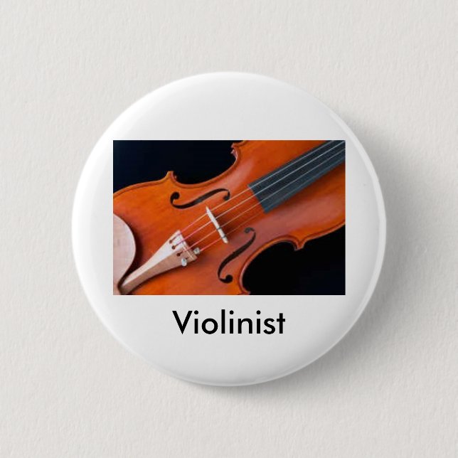 Violinen-Knopf für den ernsten Musiker Button (Vorderseite)
