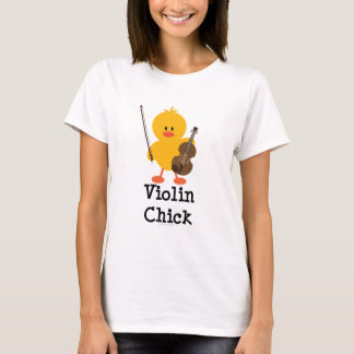 Violinen-Küken-T-Shirt T-Shirt