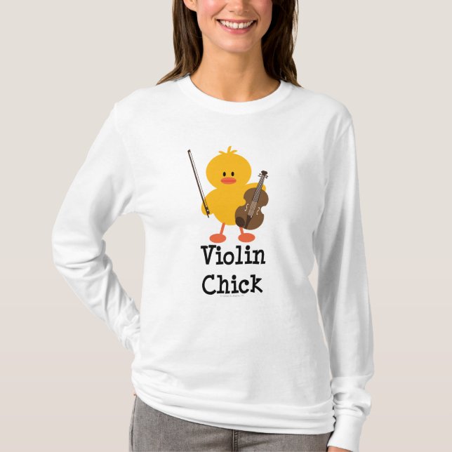 Violinen-KükenHoodie T-Shirt (Vorderseite)