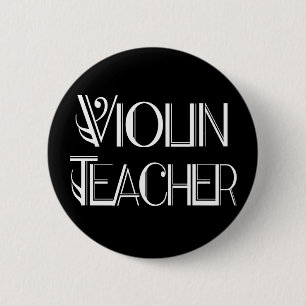 Violinen-Lehrer-Knopf Button
