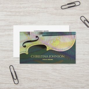 Violinen-Lehrer-Lehrer-Musiker-Künstler Luthier Visitenkarte