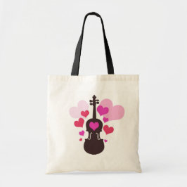 Violinen-Liebe-und Herz-Taschen-Tasche Tragetasche
