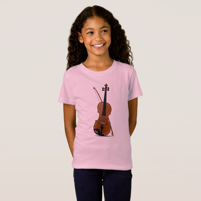 Violinen-Liebhaber, musikalischer T-Shirt (Vorne ganz)