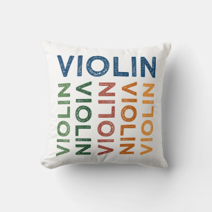 Violinen-niedliches buntes kissen