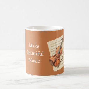 Violinen Notenblatt Kaffeetasse