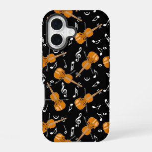 Violinen Notenmuster iPhone 16 Hülle