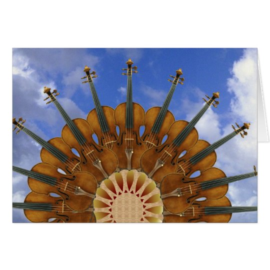 Violinen-Sonnenblume Karte