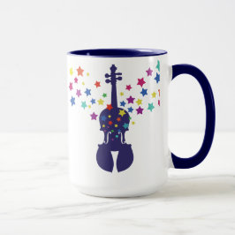 Violinen-und Stern-Kaffee-Tasse Tasse