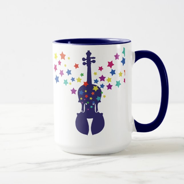 Violinen-und Stern-Kaffee-Tasse Tasse (Rechts)