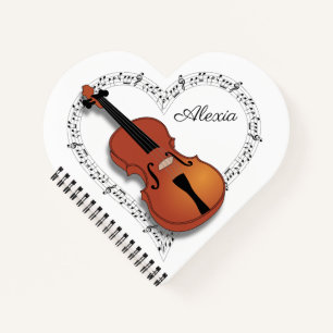 Violinenmusik Notizbuch