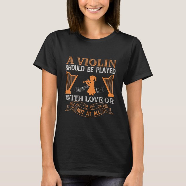 Violingspieler T-Shirt (Vorderseite)