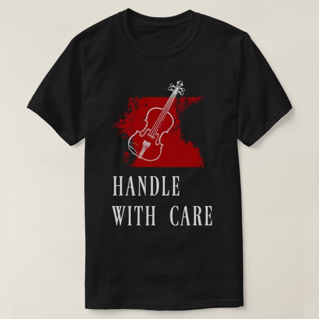 Violinhandschuh T-Shirt (Design vorne)