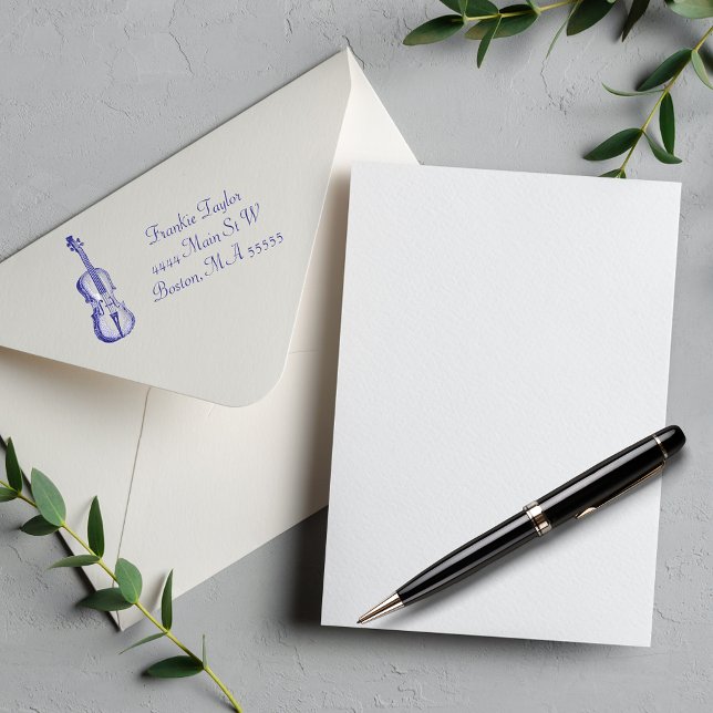 Violinillustration Personalisiert Permastempel (Von Creator hochgeladen)