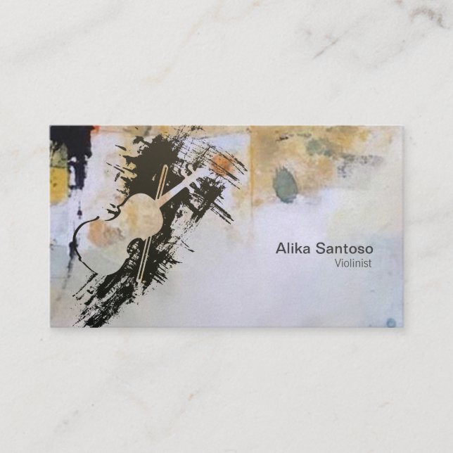 Violinisatorenkarte Visitenkarte (Vorderseite)