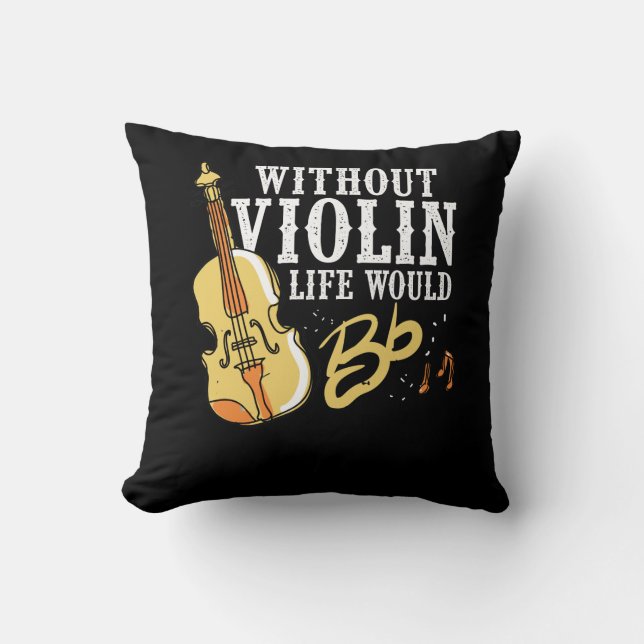 Violinist-Geschenk-Idee für Kissen (Vorderseite)