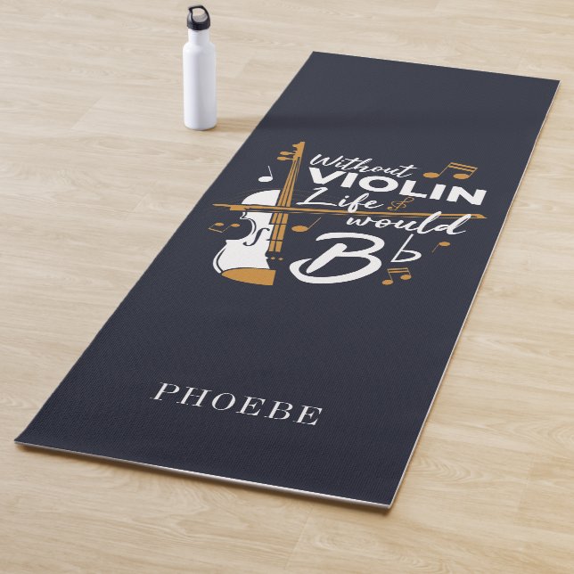 Violinist ohne Violinleben würde flattern Yogamatte (Beispiel)
