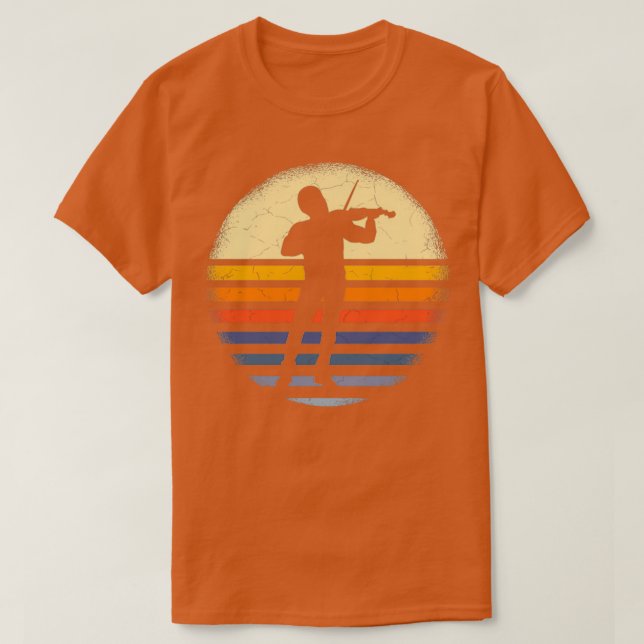 Violinist Retro T-Shirt (Design vorne)
