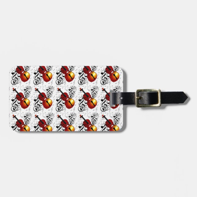 Violinist, Rock the House_ Gepäckanhänger (Vorderseite horizontal)