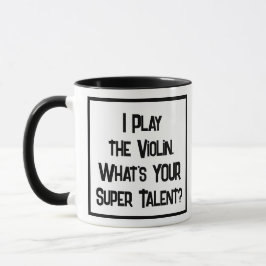 Violinist Super Talent. Zwei Tone Violin Player Tasse