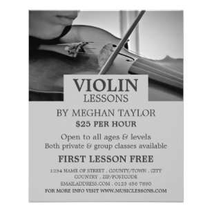 Violinist, Violin Lessons Flyer