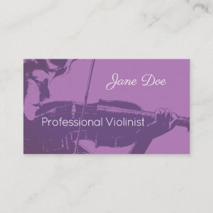 Violinist Visitenkarte