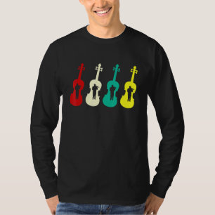Violinisten String Instrument Violin Player Silhou T-Shirt
