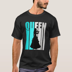 Violinistin Königin Türkis Violine Frau T-Shirt