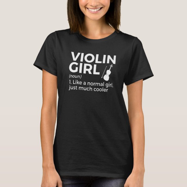 Violinistin T-Shirt (Vorderseite)