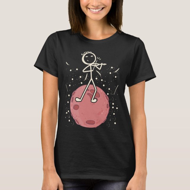 Violinkleckspieler in der Geige-Geige-Geige T-Shirt (Vorderseite)