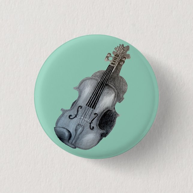 Violinknopf Button (Vorderseite)