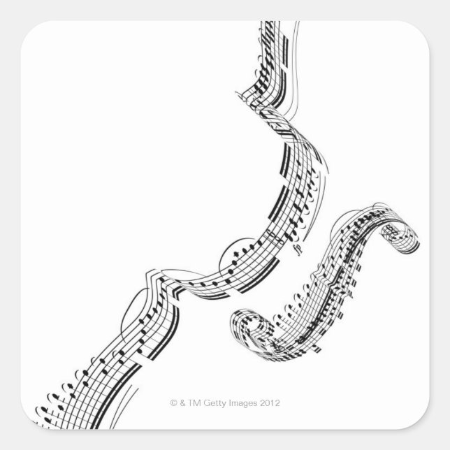 Violinkonzert Beethovens Quadratischer Aufkleber (Vorderseite)