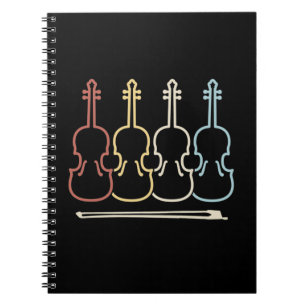Violinmusiker Musik Notizblock