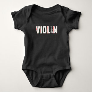 Violinmusikinstrument Baby Strampler