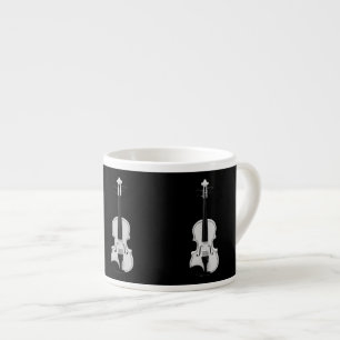 Violinportrait - Schwarz-Weiß-Foto Espressotasse