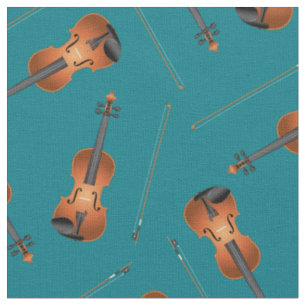 Violins Music Musician Room Decke Aquamarin Stoff